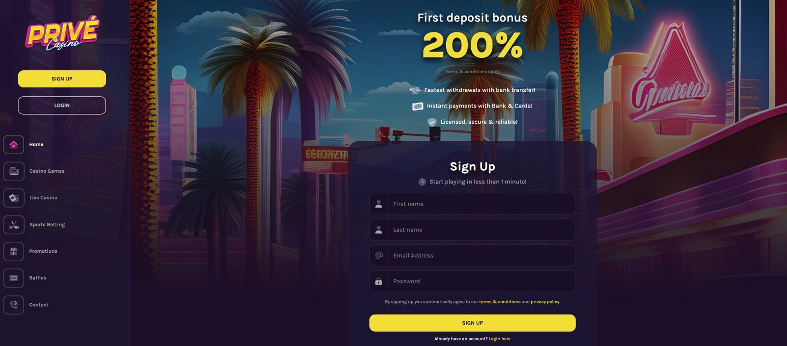 Prive Casino Betrouwbaar 2025 – Casino Review & Welkomstbonus van €8.888